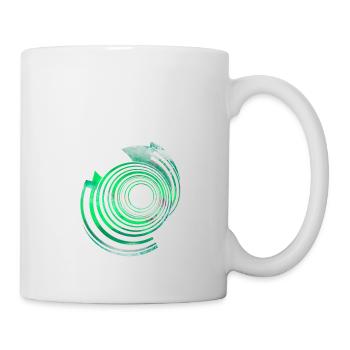 Spiral Escape green Fractal Art Mandelbrot - Mug - white - Right