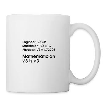 Professeur de mathématiques - Mug blanc - blanc - Droite