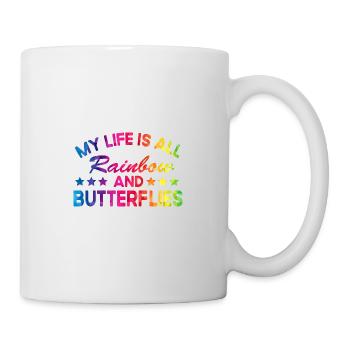 Stolzer Bruder von 2022 Graduate Tie Dye Senior 22 - Tasse - Weiß - Rechts