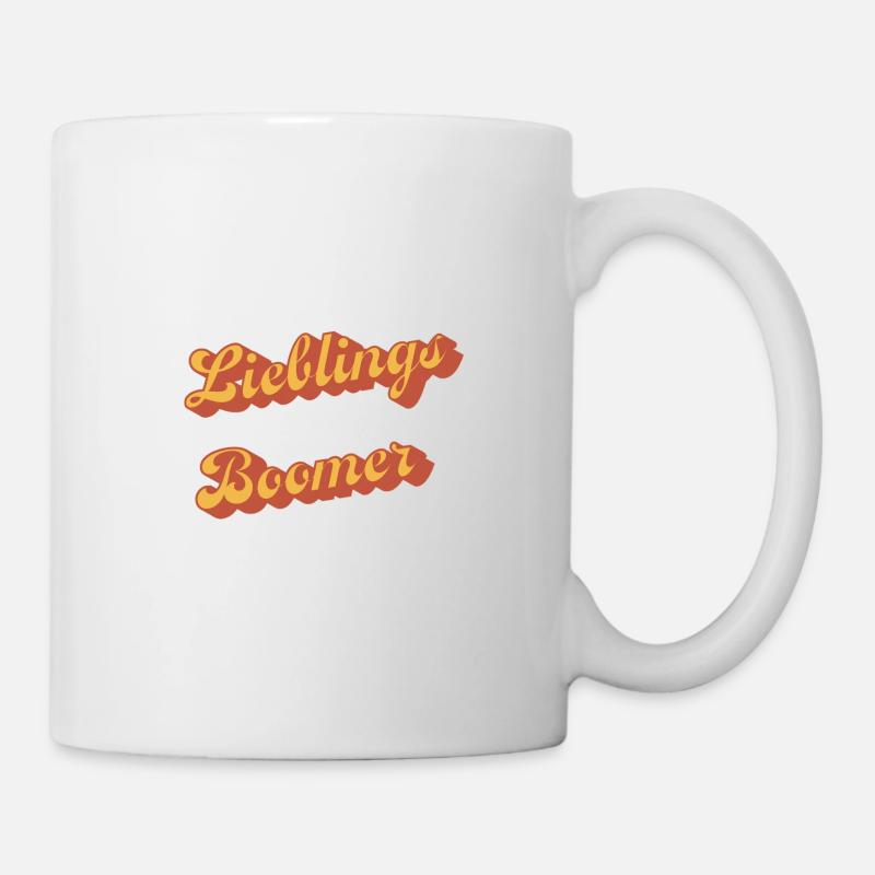 Liebling Boomer Retro Script - Tasse - Weiß