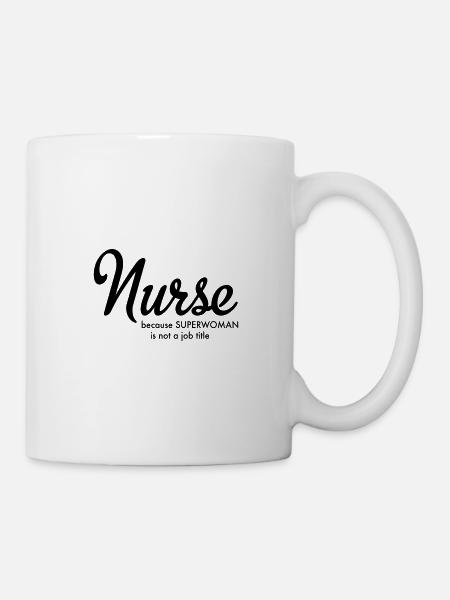 nurse - Tasse - Weiß