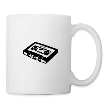 Kassette Tape Mixtape Oldschool cooles Geschenk - Tasse - Weiß - Rechts