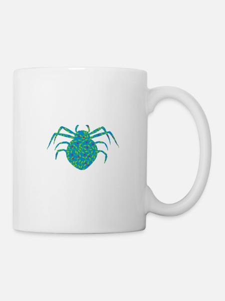 spinne tier krabbeln phobie - Tasse - Weiß