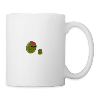oliven zwilinge - Tasse - Weiß - Rechts