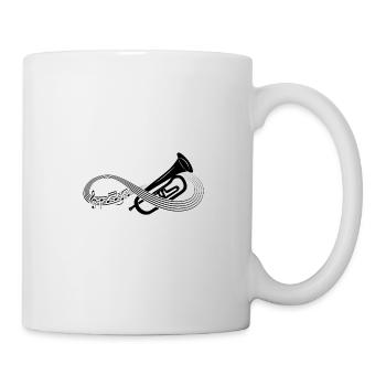 Trompete Infinity Trompeter - Tasse - Weiß - Rechts