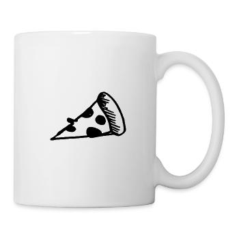 Pizza Lecker Love - Tasse - Weiß - Rechts
