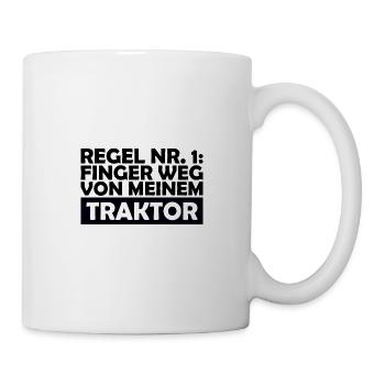 Traktor Lustiger Spruch Landwirt - Tasse - Weiß - Rechts
