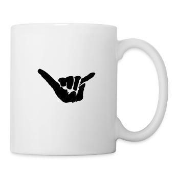 freestyle symbol shaka - Tasse - Weiß - Rechts
