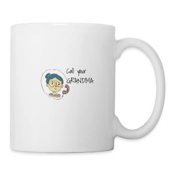 Pensez à votre grand-mère! Appelle-la - Mug blanc - blanc - Droite