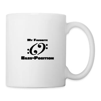 69 favorite position for bassists - Mug - white - Right