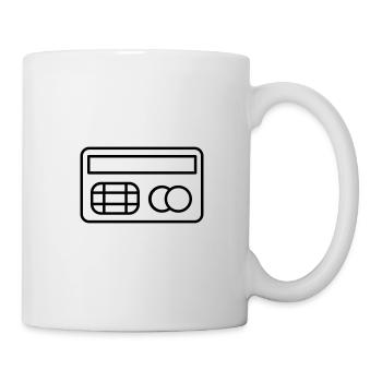 Carte de crédit - Mug blanc - blanc - Droite