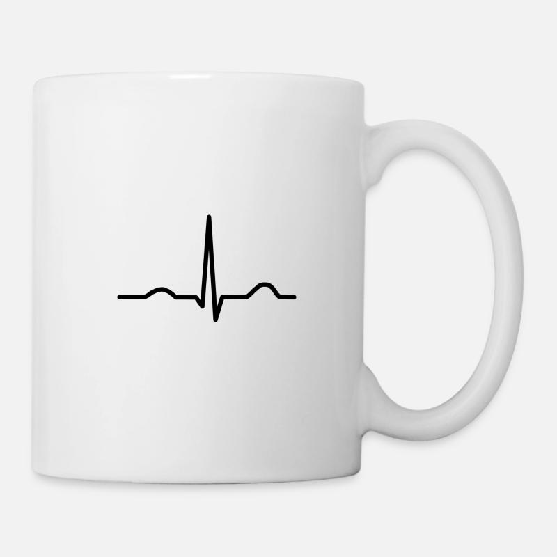 Complexe d'électrocardiogramme pour le personnel médical - Mug blanc - blanc