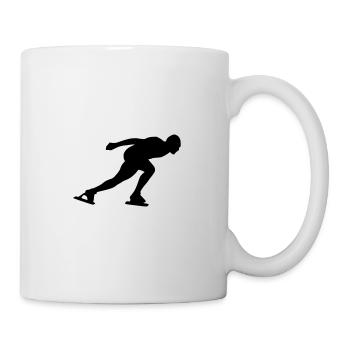Patinage de vitesse - Mug blanc - blanc - Droite