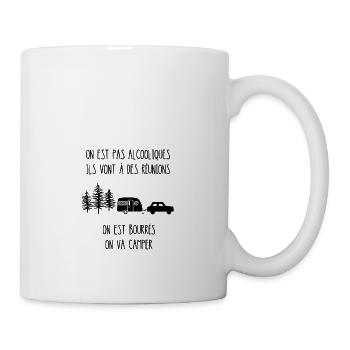 on est pas des alcooliques - Mug blanc - blanc - Droite