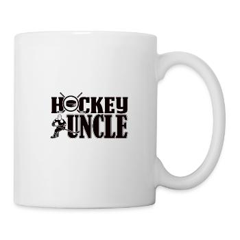 Hockey Onkel Nichte Neffe Pate Familie Eishockey - Tasse - Weiß - Rechts