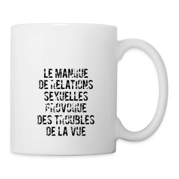 troubles de la vue - Mug blanc - blanc - Droite