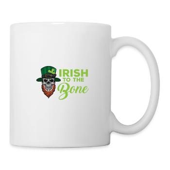 Irisch bis The Bone St. Patricks Tag Lustiger Zita - Tasse - Weiß - Rechts