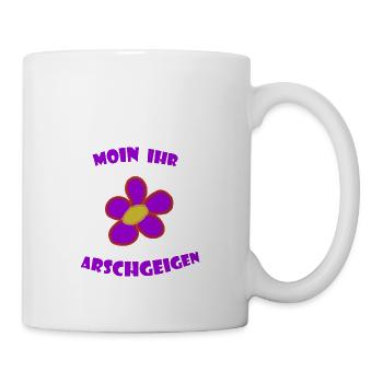 Bonjour vous les violons de cul - Mug blanc - blanc - Droite