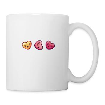 Hearts Love Colorful - Mug - white - Right