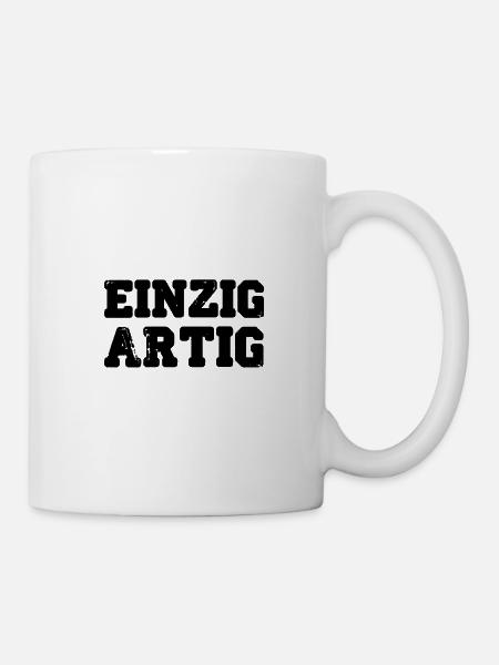 einzigartig - Tasse - Weiß