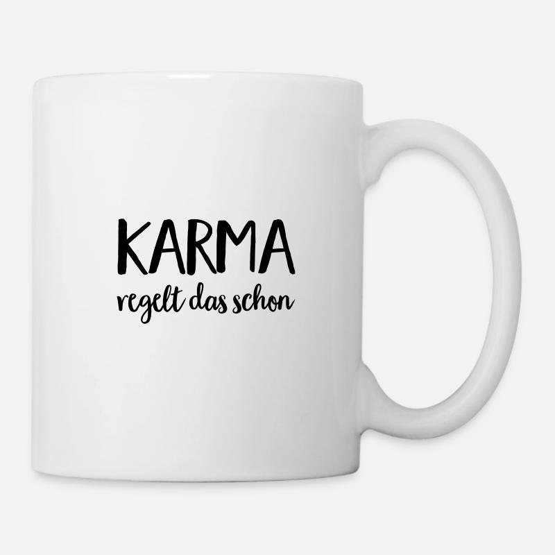 karma - Tasse - Weiß