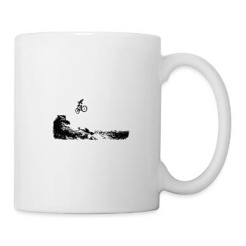 Vélo de montagne - Mug blanc - blanc - Droite