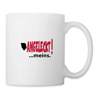 Angeleckt - Tasse - Weiß - Rechts