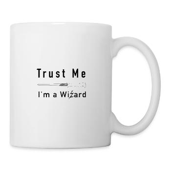 Vertrau mir ich bin ein Zauberer - Tasse - Weiß - Rechts
