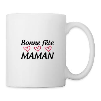Bonne Fête Maman - Mug blanc - blanc - Droite