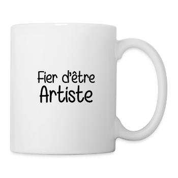 Fier d'être artiste - Mug blanc - blanc - Droite