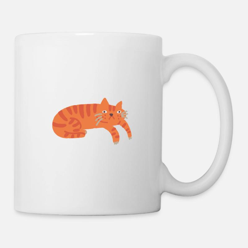 Ginger Cat - cat - Tasse - Weiß
