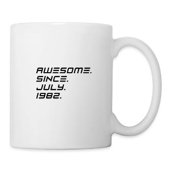Juli 1982 - 40. Geburtstag Geschenk. Awesome. - Tasse - Weiß - Rechts