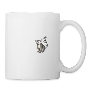 Lémurien singe drôle mignon sifakas madagascar amour - Mug blanc - blanc - Droite