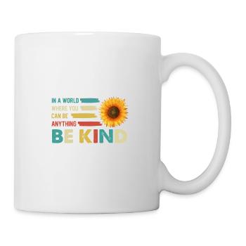 Un monde où l’on peut être n’importe quoi vintage - Mug blanc - blanc - Droite