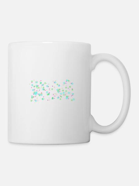 Sterne - Tasse - Weiß