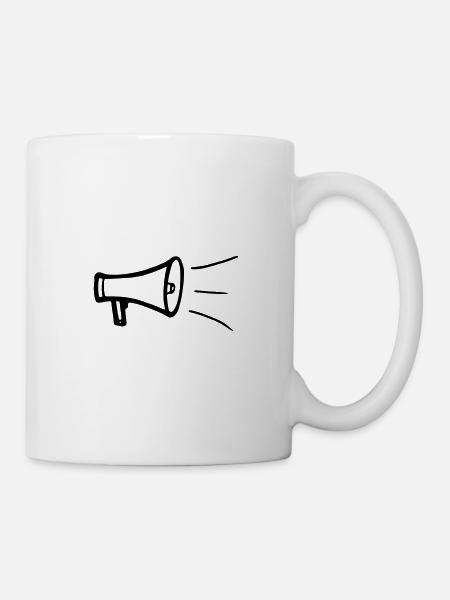 megaphone - Mug - white