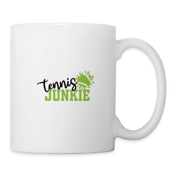 Tennis junkie - Tasse - Weiß - Rechts