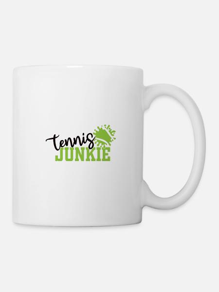 Tennis junkie - Tasse - Weiß