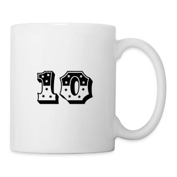 Zehn - Tasse - Weiß - Rechts