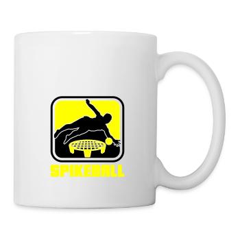 Farben änderbar | Spikeball Roundnet Fun - Tasse - Weiß - Rechts