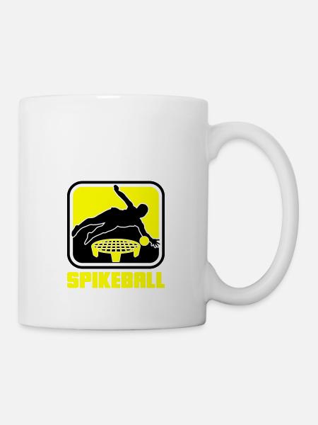 Farben änderbar | Spikeball Roundnet Fun - Tasse - Weiß