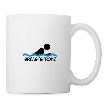schwimmen - Tasse - Weiß - Rechts