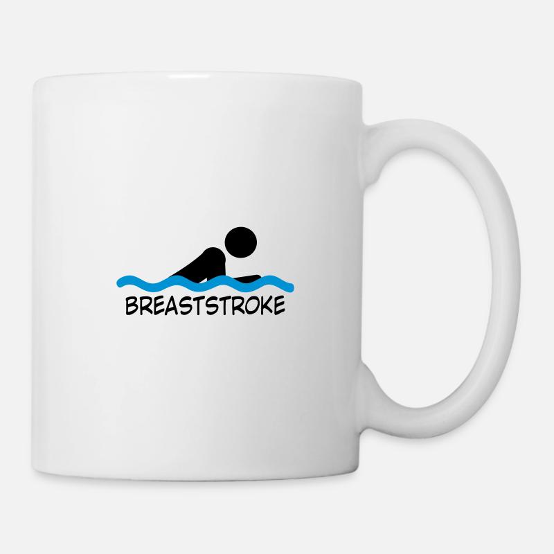schwimmen - Tasse - Weiß