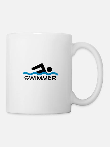 swimmer - Tasse - Weiß
