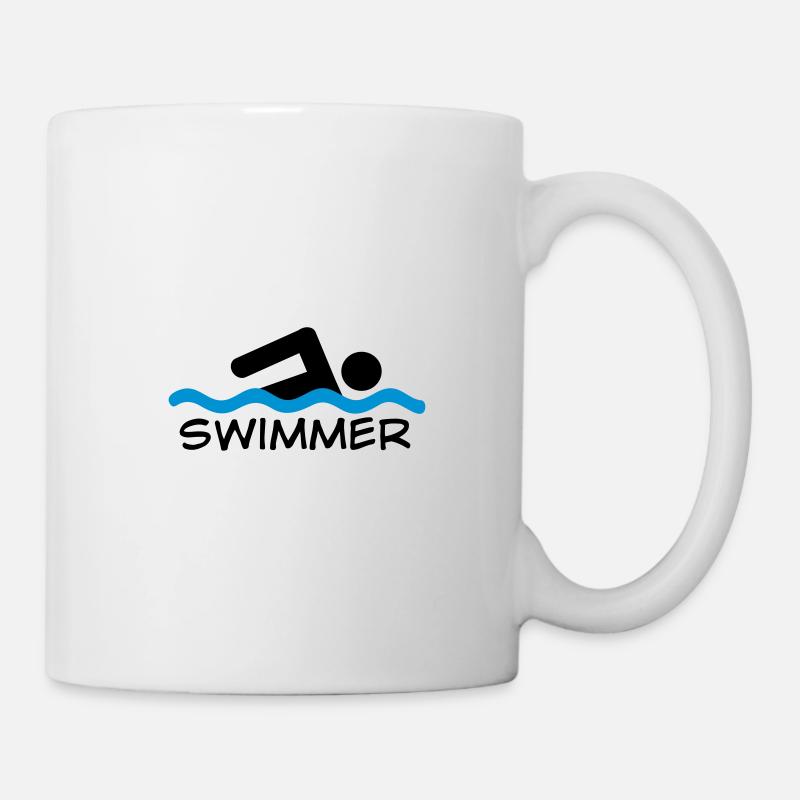 swimmer - Tasse - Weiß