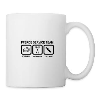 Pferd - Tasse - Weiß - Rechts