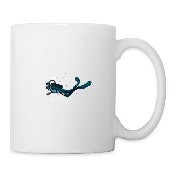 Cadeau de plongée sous-marine de plongée sous-marine - Mug blanc - blanc - Droite