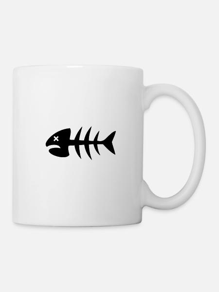 Poisson mort - Mug blanc - blanc