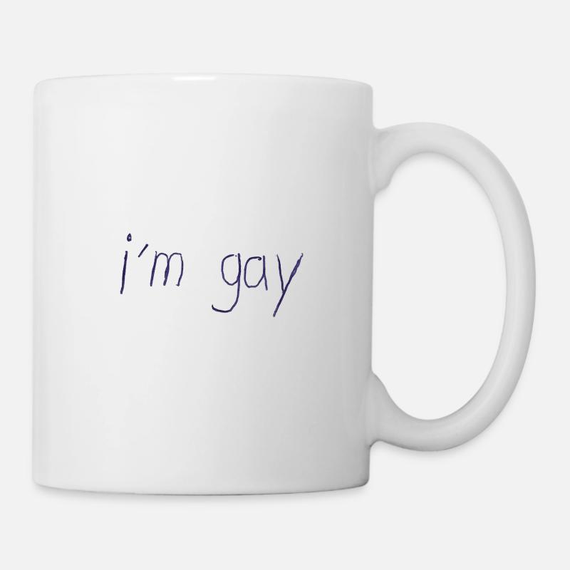 i'm gay bad design 17 - Mug - white