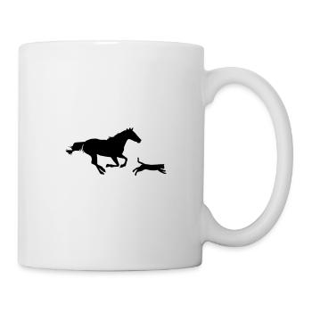 Horse and cat - Mug - white - Right